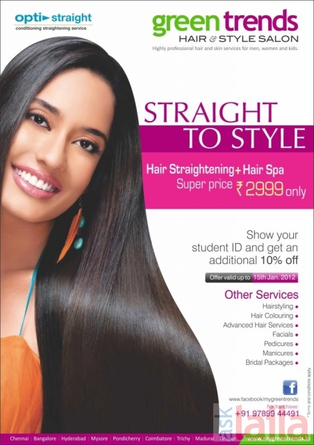 Hair smoothening price on sale in beauty parlour