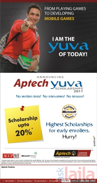 Aptech Computer Education in Ganga Nagar, Bangalore - AskLaila